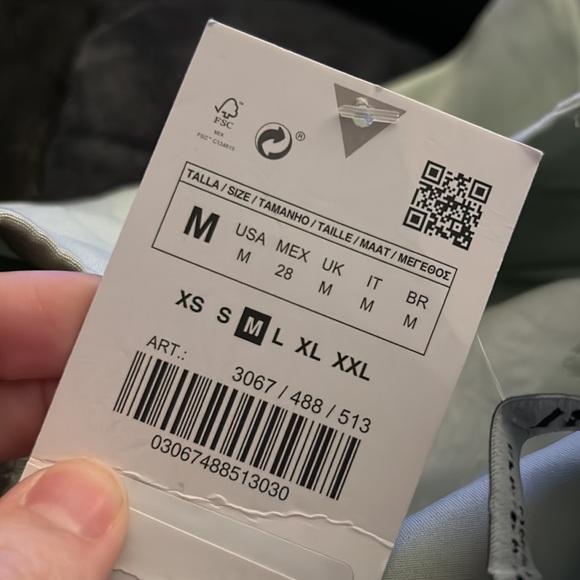 Zara | Mint Green Linen Shorts - Picture 6 of 6